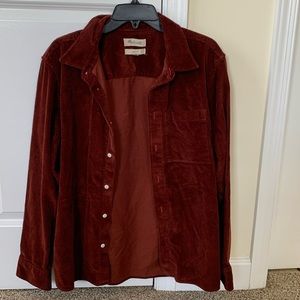 Madewell women’s  comfy corduory shirt